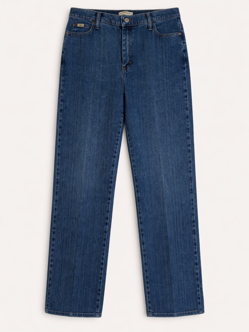 Lee Women’s Size 12 Long - On Waist - Straight Leg Jeans - Classic Blue Denim - Picture 3 of 11